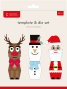 Preview: Crafters Companion - Stanzschablone & Schablone "Merry Friendsmas" Dies & Stencil