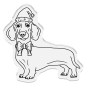 Preview: Crafters Companion - Stempelset & Stanzschablone "Dachshund" Stamp & Dies