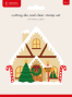 Preview: Crafters Companion - Stempelset & Stanzschablone "Christmas Cabin" Stamp & Dies