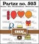 Preview: Crealies - Stanzschablone "No. 503 Mini Birthday" Partzz Dies