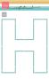 Preview: Marianne Design - Schablone 14,9x21cm "H-Letter" Stencil