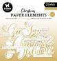 Preview: Studio Light - Stanzteile "Christmas Classic Gold" Paper Elements Sentiments Foil 