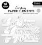 Preview: Studio Light - Stanzteile "Classic Silver Christmas" Paper Elements Sentiments Foil 