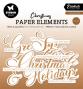 Preview: Studio Light - Stanzteile "Classic Bronze Christmas" Paper Elements Sentiments Foil 