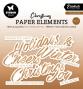 Preview: Studio Light - Stanzteile "Trendy Bronze Christmas" Paper Elements Sentiments Foil 