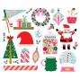 Preview: Simple Stories - Stanzteile "Hard Candy Christmas" Big Bits & Pieces 