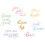 Preview: Sizzix - Stanzschablone "Cheerful Phrases" Thinlits Craft Dies