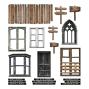 Preview: Tim Holtz - Idea Ology - Fenster & Türen "Halloween Baseboards"