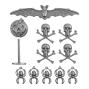 Preview: Tim Holtz - Idea Ology - Metallfiguren "Halloween Adornments"
