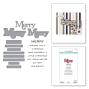 Preview: Spellbinders - Stempelset & Stanzschablone "Merry Sentiments" Clear Stamps & Dies