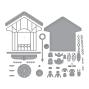 Preview: Spellbinders - Stanzschablone "Cuckoo Cottage" Dies