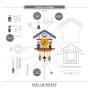 Preview: Spellbinders - Stanzschablone "Cuckoo Cottage" Dies