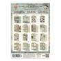 Preview: Stamperia - Papier, Aufkleber & Stanzteile "Voyages Fantastiques" Junk Journal Backgrounds,Stickers,Cut-Outs