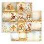 Preview: Stamperia - Designpapier "Whispering Woods" Maxi Paper Pack 8x8 Inch - 10 Bogen