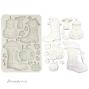 Preview: Stamperia - Gießform A5 "Boots and Pumpikin House" Soft Mould 