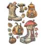 Preview: Stamperia - Gießform A5 "Boots and Pumpikin House" Soft Mould 
