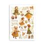 Preview: Stamperia - Washi Papier "Whispering Woods" Washi Pad 14,8x21cm - 8 Bogen