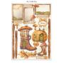 Preview: Stamperia - Papier, Aufkleber & Stanzteile "Whispering Woods" Junk Journal Backgrounds,Stickers,Cut-Outs