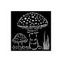 Preview: Stamperia - Schablone 12x12cm "Mushrooms" Stencil