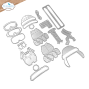 Preview: Elizabeth Craft Designs - Stanzschalone "Big Mouse Winter Accessories" Dies