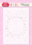 Preview: Craft & You Design - Schablone A6cm "Sparks Wreath" Stencil
