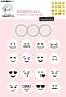 Preview: Creative Craft Lab - Studio Light - Stempelset & Stanzschablone "Emoticons" Clear Stamps & Dies
