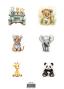 Preview: Reprint - Stanzteile "Animals" Cutouts A4 - 8 Bogen