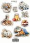 Preview: Reprint - Aufkleber "Cozy Season" Sticker 10x21cm - 3 Bogen