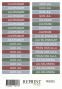 Preview: Reprint - Aufkleber "Deck the Halls" Sticker 10x21cm - 3 Bogen