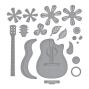 Preview: Spellbinders - Stanzschablone "Mini Guitar" Dies