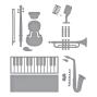Preview: Spellbinders - Stanzschablone "Mini Musical Instruments" Dies