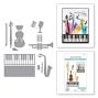 Preview: Spellbinders - Stanzschablone "Mini Musical Instruments" Dies