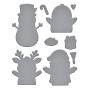 Preview: Spellbinders - Stempelset & Stanzschablone "Christmas Hugs" Clear Stamps & Dies by Simon Hurley