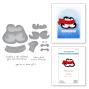Preview: Spellbinders - Stempelset & Stanzschablone "Cozy Waddles" Clear Stamps & Dies
