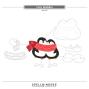 Preview: Spellbinders - Stempelset & Stanzschablone "Cozy Waddles" Clear Stamps & Dies