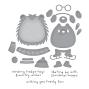 Preview: Spellbinders - Stempelset & Stanzschablone "Hedge Hugs" Clear Stamps & Dies