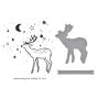 Preview: Spellbinders - Buchdrucktechnik "Cheer and Good Tidings Deer" BetterPress Plate & Dies