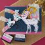 Preview: Spellbinders - Buchdrucktechnik "Cheer and Good Tidings Deer" BetterPress Plate & Dies