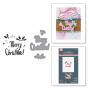 Preview: Spellbinders - Buchdrucktechnik "Starry Merry Christmas" BetterPress Plate & Dies