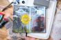 Preview: Sizzix - Schablone & Stempelset "Weather Wonder" Stencil & Clear Stamps by Mark Montano