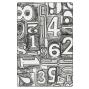 Preview: Sizzix - 3D Prägefolder "Numbered" Embossing Folder Design by Tim Holtz