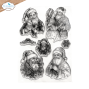 Preview: Elizabeth Craft Designs - Stempelset "Santa" Clear Stamps