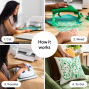 Preview: Cricut - Flocked Iron-On "Blue" Transferfolie Rolle