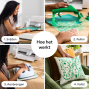 Preview: Cricut - Flocked Iron-On "White" Transferfolie Rolle