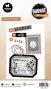 Preview: Studio Light - Stempel & Stanzschablone "Label & Stamp" Stamp & Dies Grunge