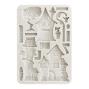Preview: Stamperia - Gießform A5 "Houses" Soft Mould 