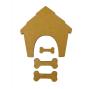 Preview: Stamperia - Holzteile "Doghouse and Bones" MDF Crafty Shapes Blanks