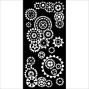 Preview: Stamperia - Schablone 12x25cm "Gears" Stencil