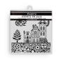 Preview: Stamperia - Schablone 18x18cm "Houses" Stencil  