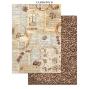 Preview: Stamperia - Papier, Aufkleber & Stanzteile "Coffee and Chocolate" Junk Journal Backgrounds,Stickers,Cut-Outs